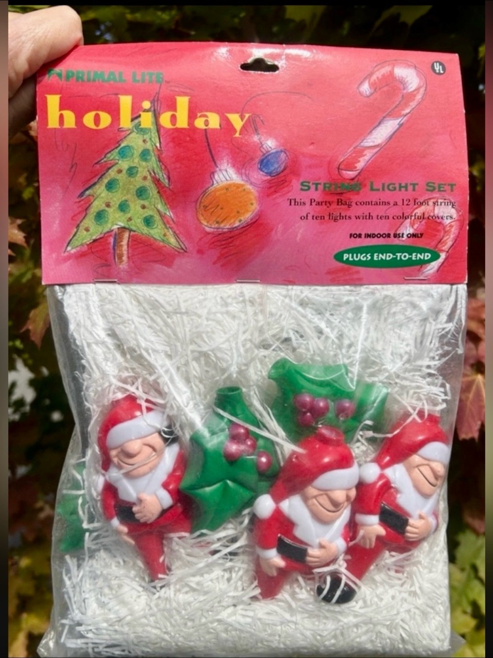 1998 Holiday String Lights Set By Primal Lite Christmas Decor